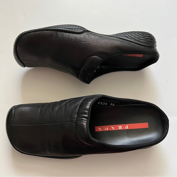 Vintage PRADA Genuine Leather Mule Clogs - Picture 3 of 12